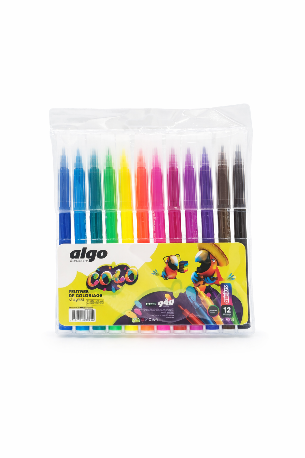 Feutres de coloriage Algo COLO – étui de 12 couleurs
