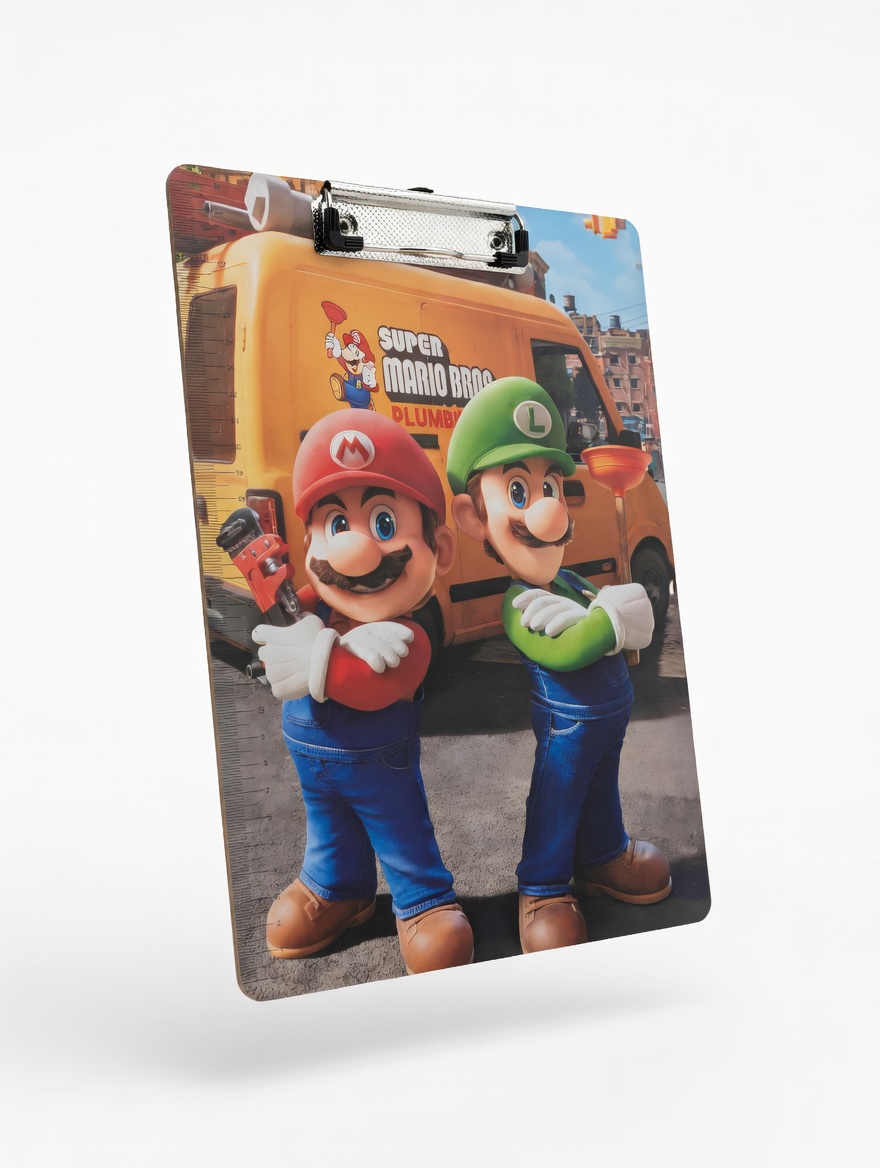 Porte-Documents avec Pince A4 – Motifs Enfants & Animés