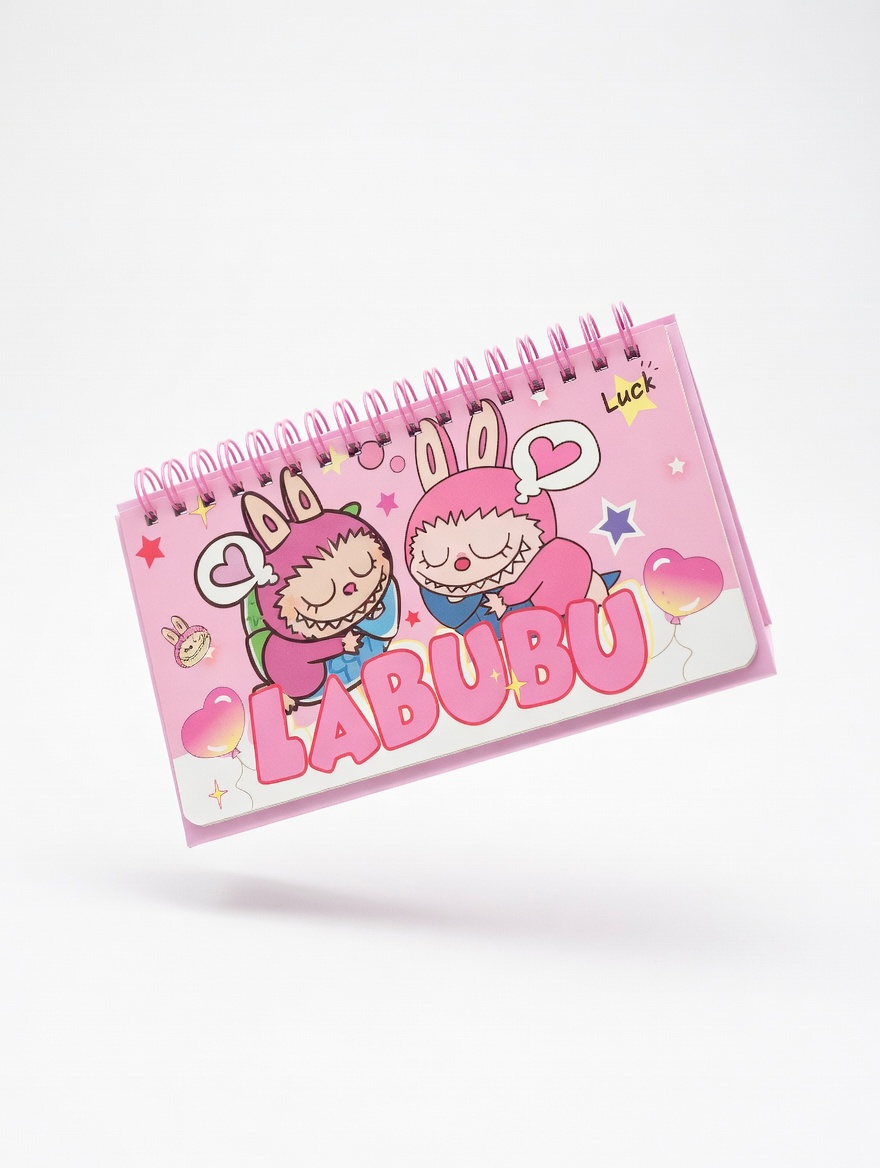 Bloc-Notes de Bureau A6 à Spirale – Agenda Hebdomadaire Motifs Enfants