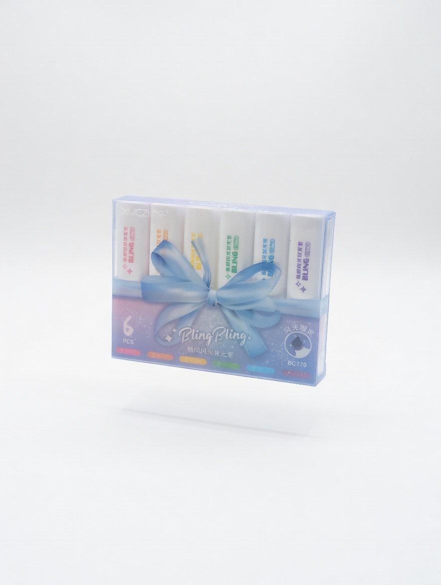 Surligneurs Pailletés Bling Bling 6 Couleurs