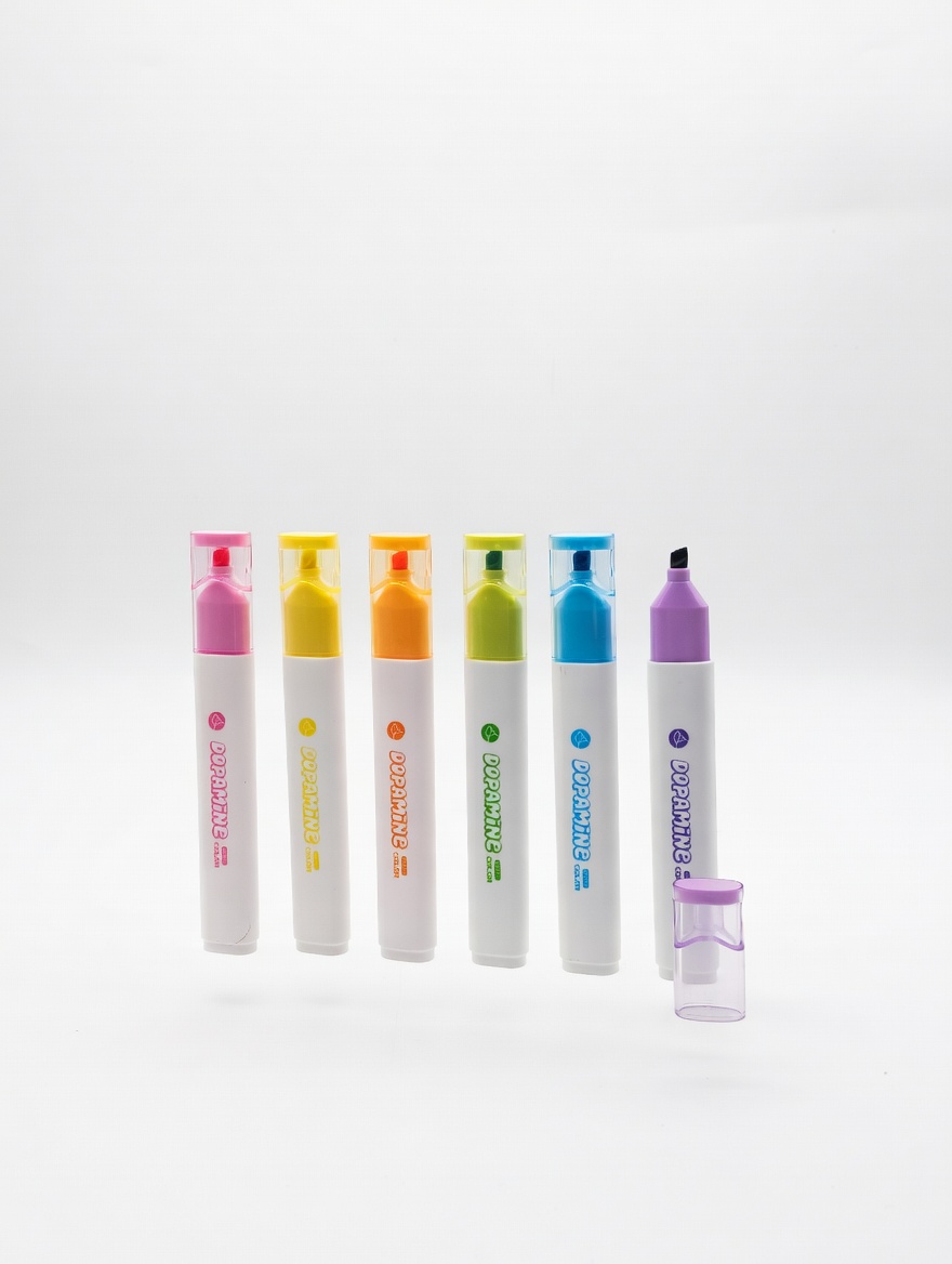 Surligneurs Fluorescents Dopamine 6 Couleurs