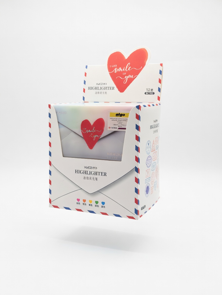 Surligneurs Pastel “Smile” en Coffret – 6 Couleurs