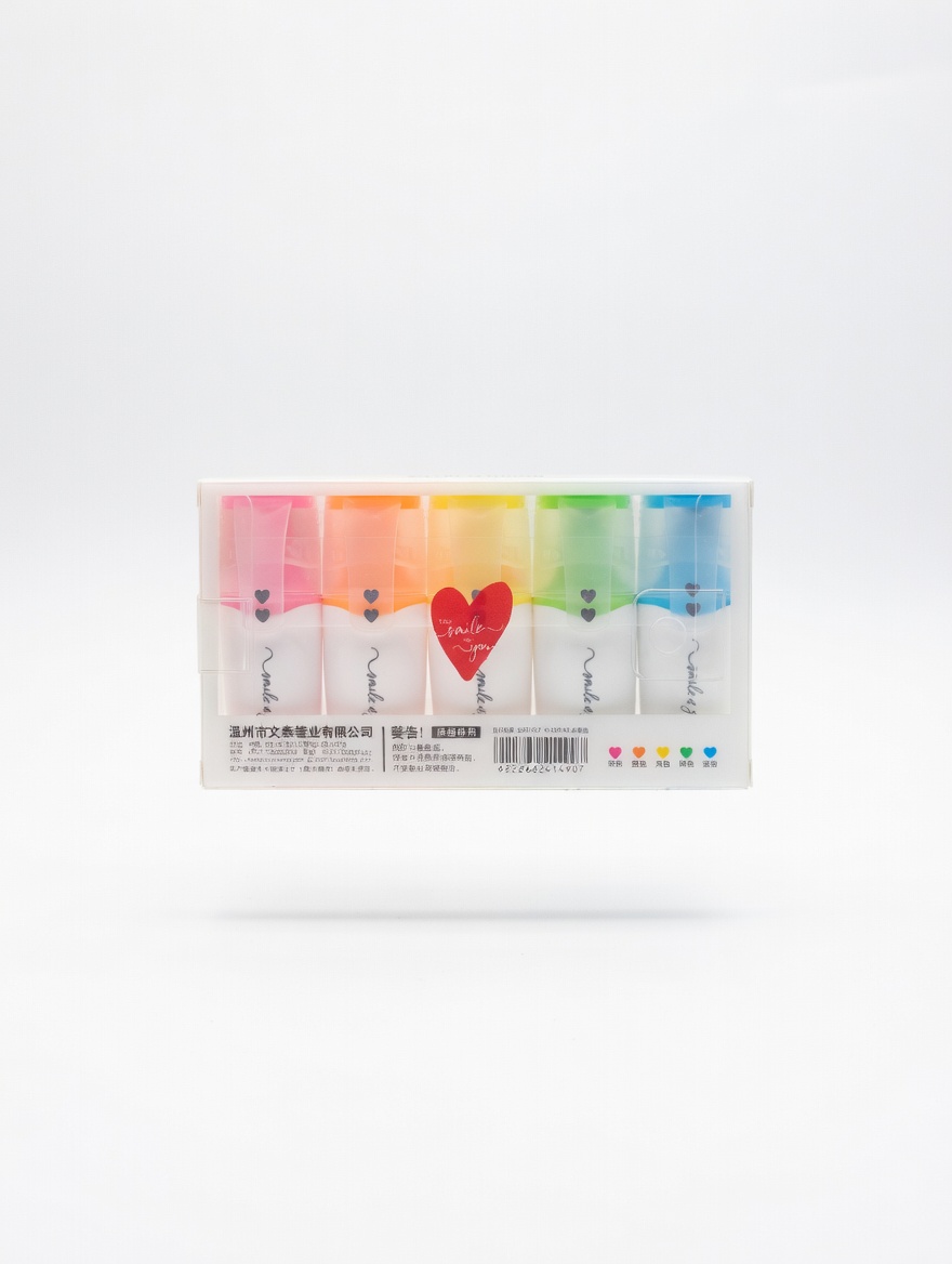 Surligneurs Pastel “Smile” en Coffret – 6 Couleurs