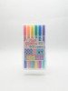 Surligneurs Double Pointe Plaid Faction – 12 Couleurs (6+6)