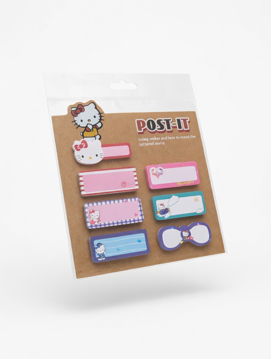Post-it Kawaii Hello Kitty – Notes Adhésives Multi-Formats