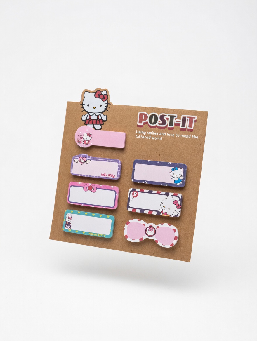 Post-it Kawaii Hello Kitty – Notes Adhésives Multi-Formats