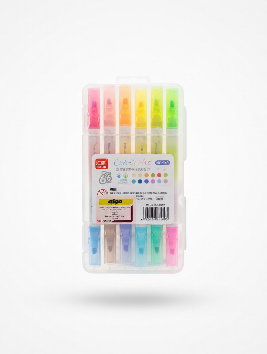 Set de Surligneurs Double Pointe Color Art – 12 Couleurs