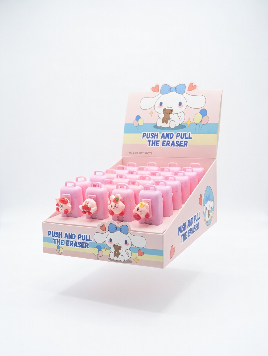 Gomme Enfant Rétractable Fun – Modèles Animés Colorés