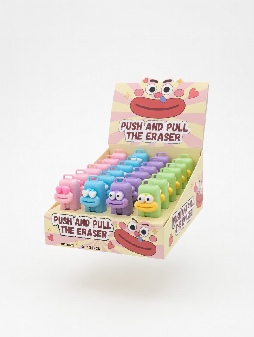 Gomme Enfant Rétractable Fun – Modèles Animés Colorés