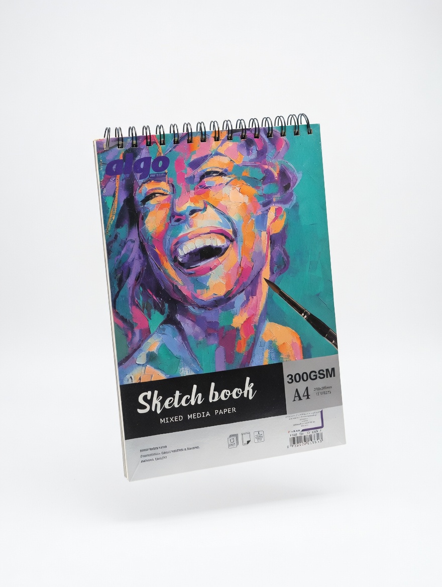 Carnet de Croquis A4 300GSM – Sketch Book Spirale Mixed Media