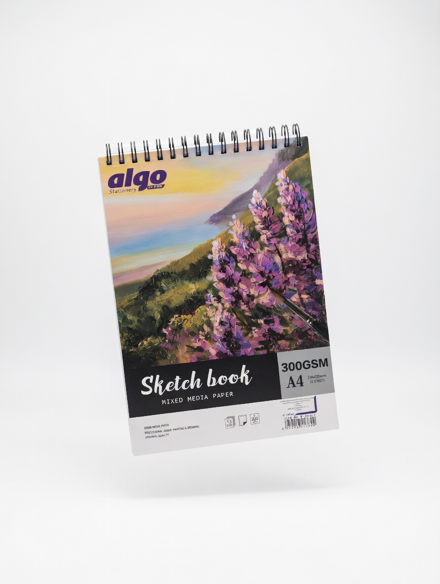 Carnet de Croquis A4 300GSM – Sketch Book Spirale Mixed Media