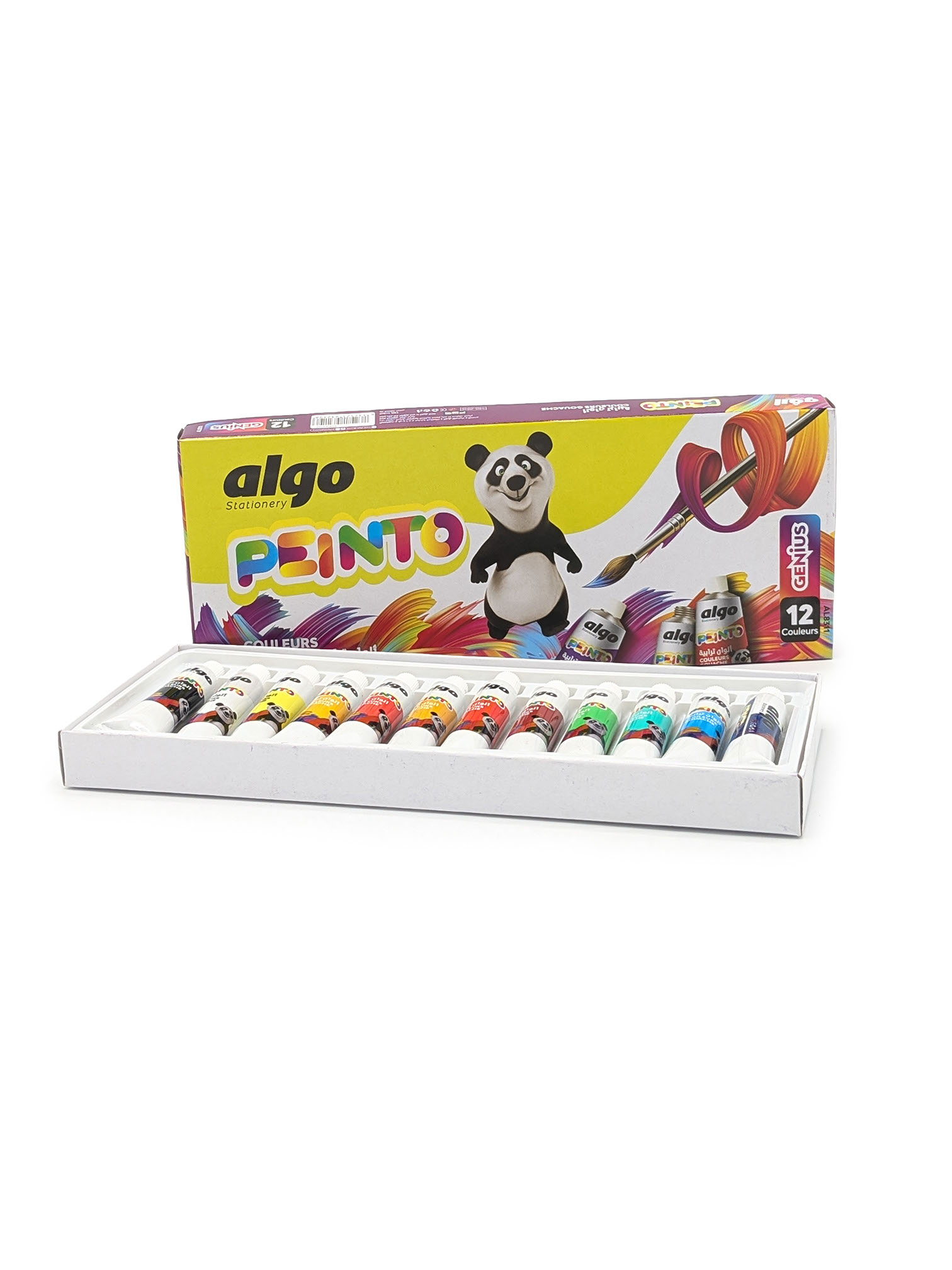 Gouache Algo Peinto – boîte de 12 couleurs