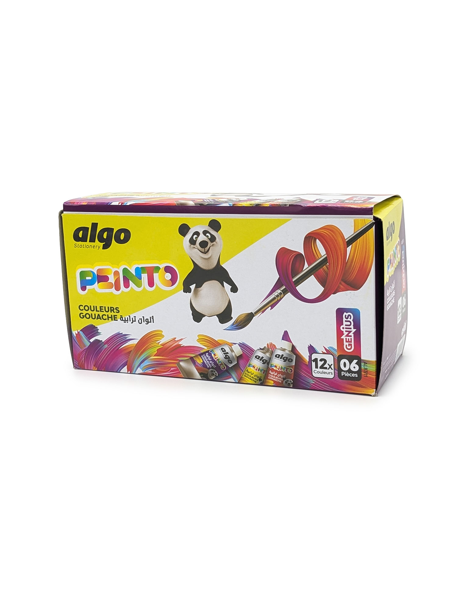 Gouache Algo Peinto – boîte de 12 couleurs