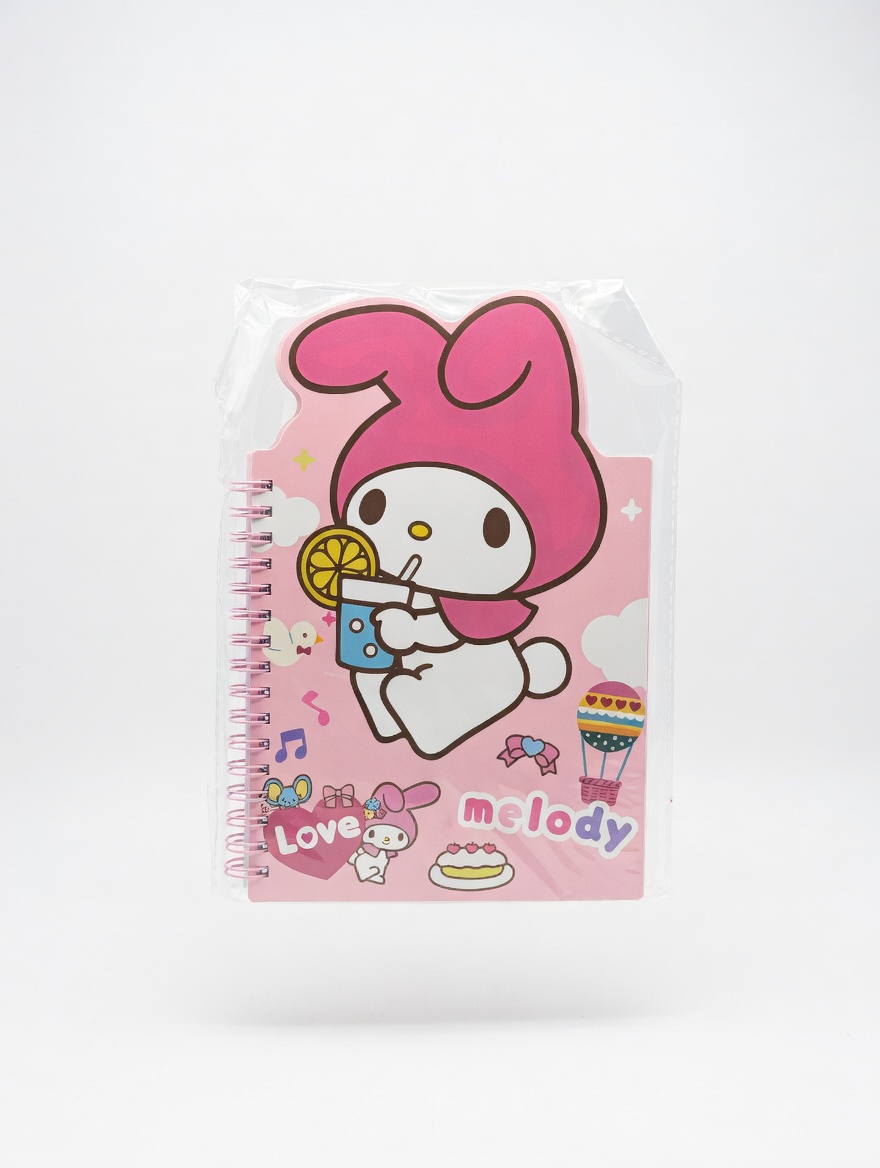 Carnet Spirale A5 Fantaisie – Modèles Cinnamoroll, Kuromi, Stitch & Labubu