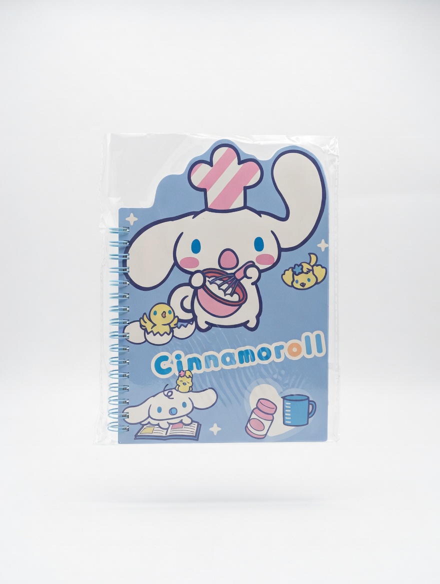 Carnet Spirale A5 Fantaisie – Modèles Cinnamoroll, Kuromi, Stitch & Labubu