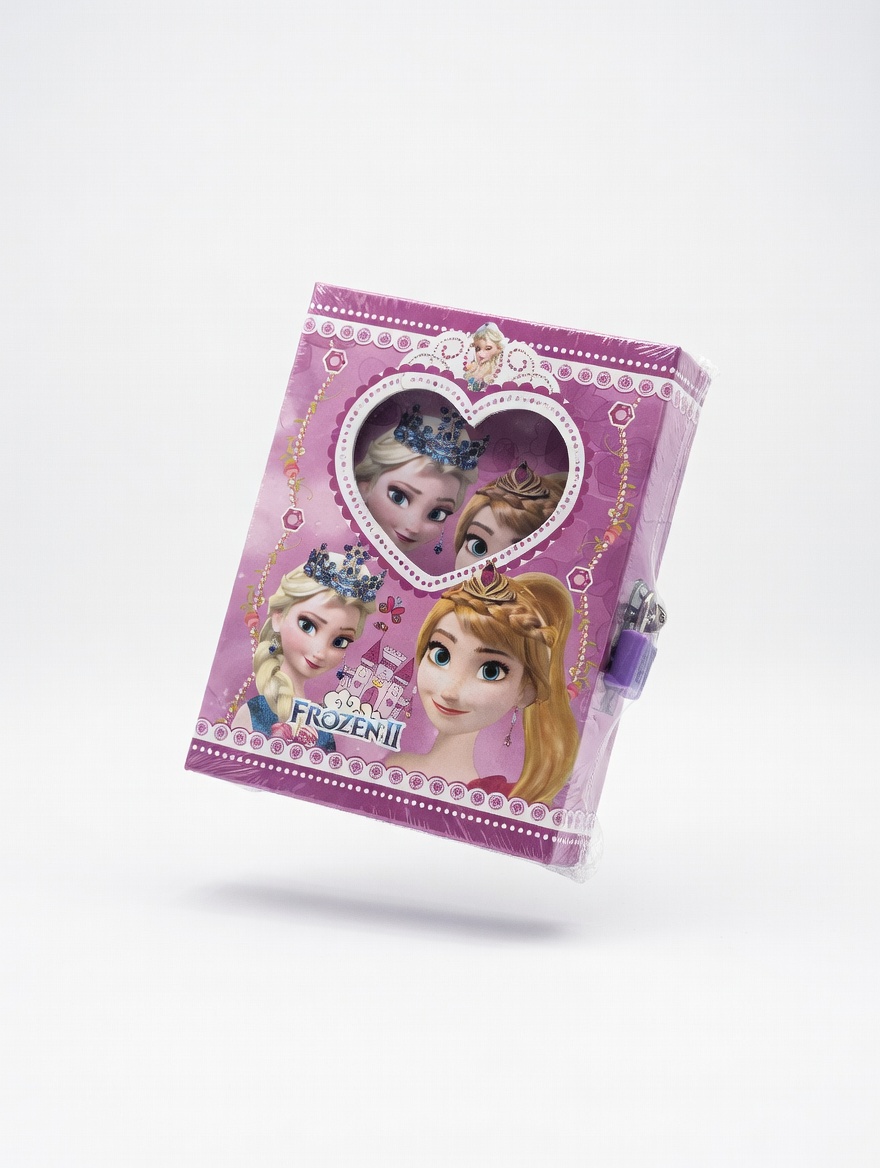 Carnet Secret Enfant avec Cadenas – Modèles Stitch, Frozen, Spiderman & Princesses