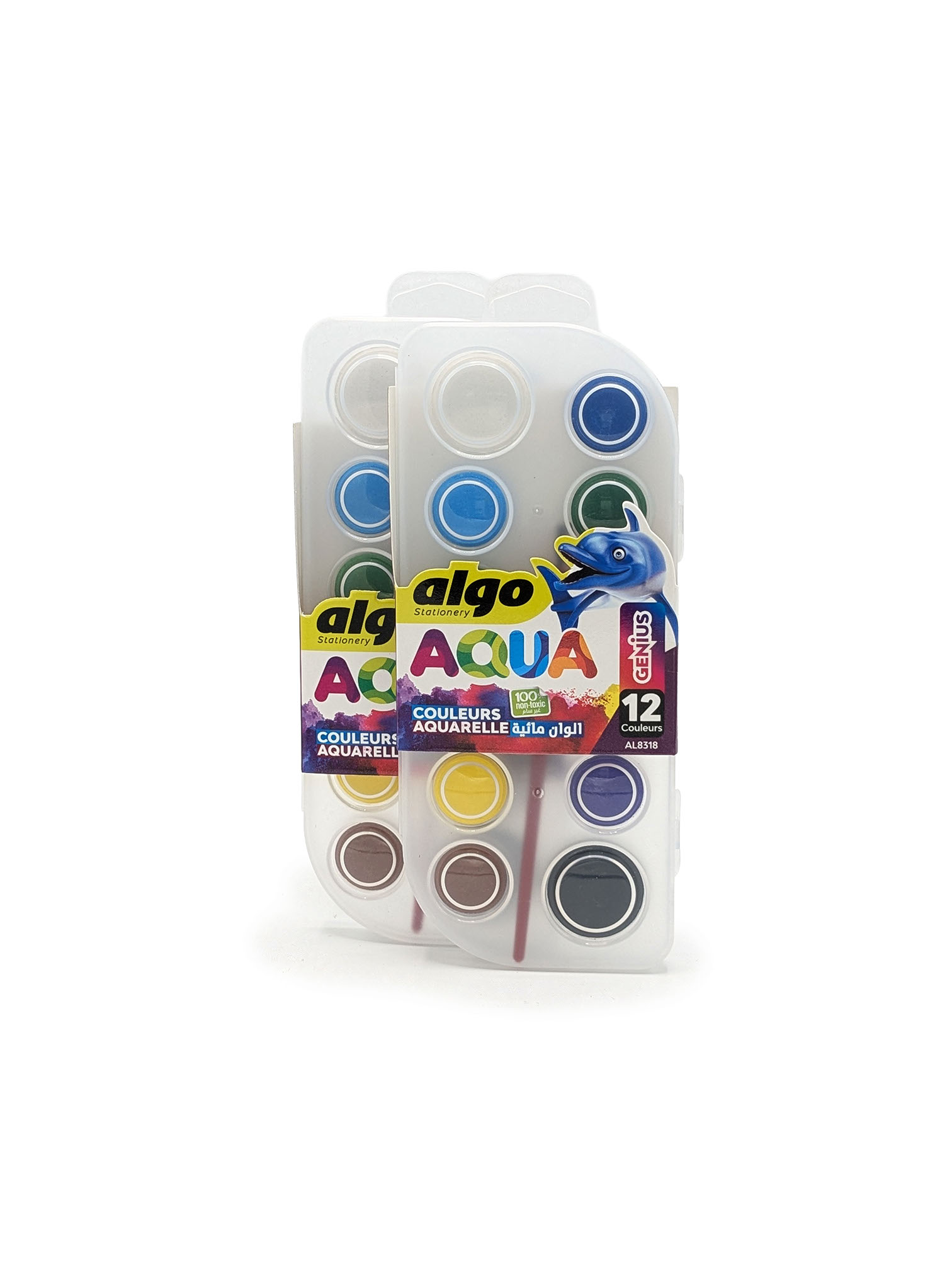 Palette aquarelle Algo Aqua 12 couleurs