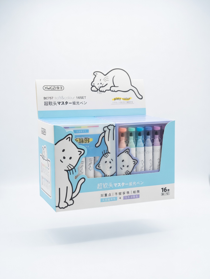 Set de Surligneurs Pastel  – 6 Couleurs