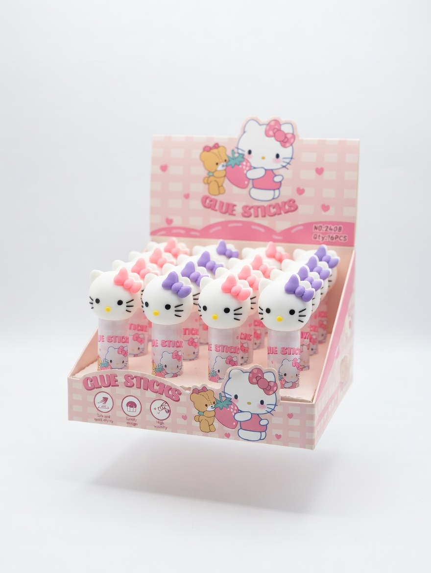 Colle Stick Hello Kitty Kawaii – Mini Bâton de Colle Fantaisie