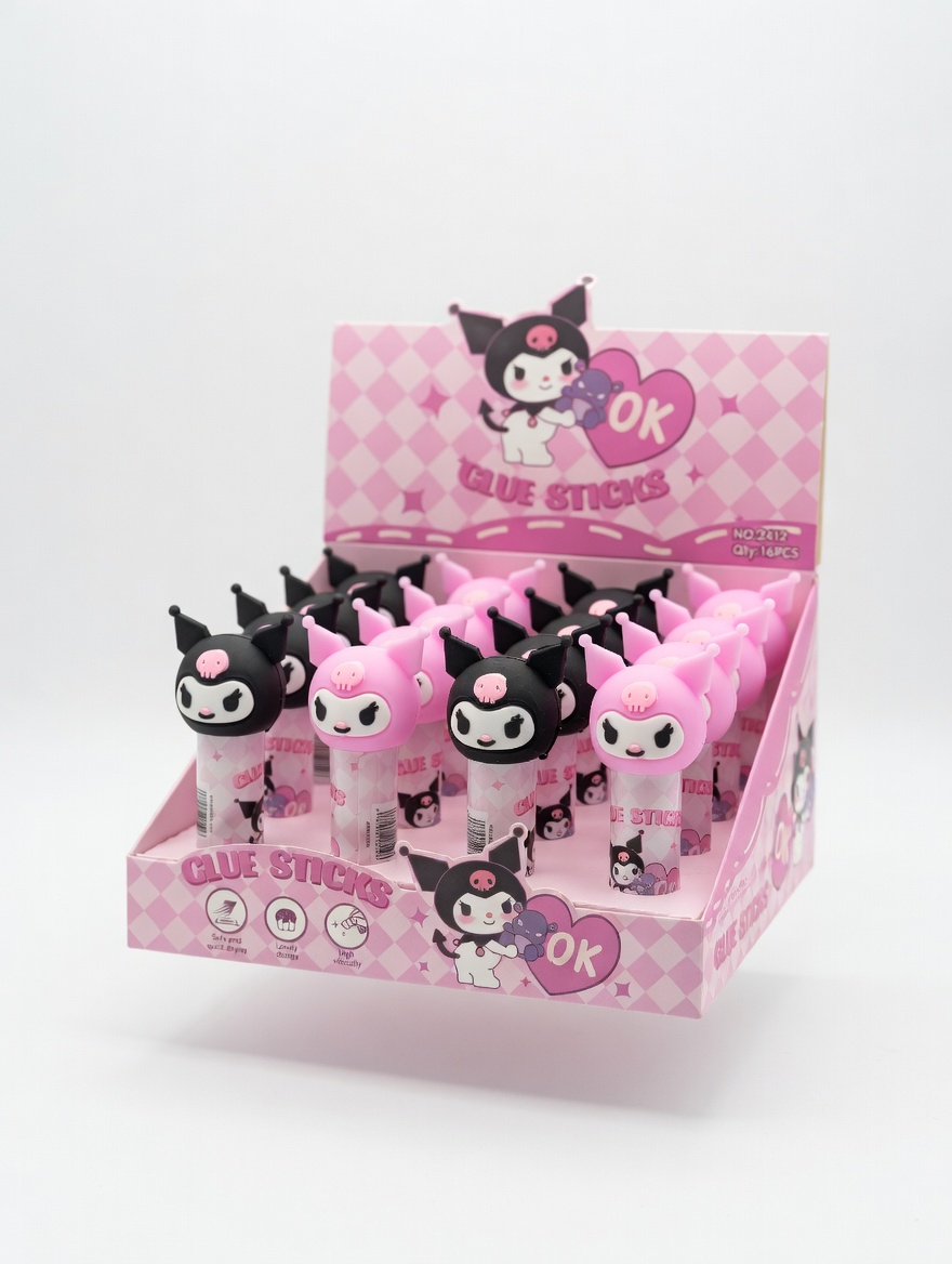 Colle Stick Kuromi Kawaii – Bâton de Colle Fantaisie Sanrio