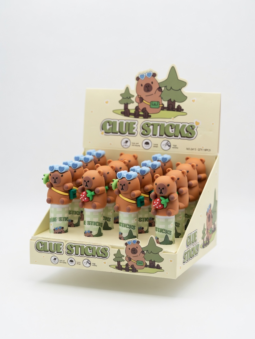 Colle Stick Ours Kawaii – Bâton de Colle Fantaisie Enfant