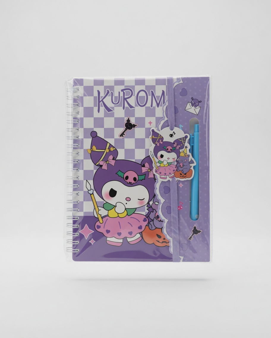 Carnet Spirale A5 Kawaii avec Stylo – Bloc Notes Fantaisie