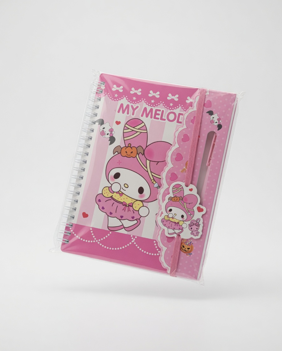 Carnet Spirale A5 Kawaii avec Stylo – Bloc Notes Fantaisie