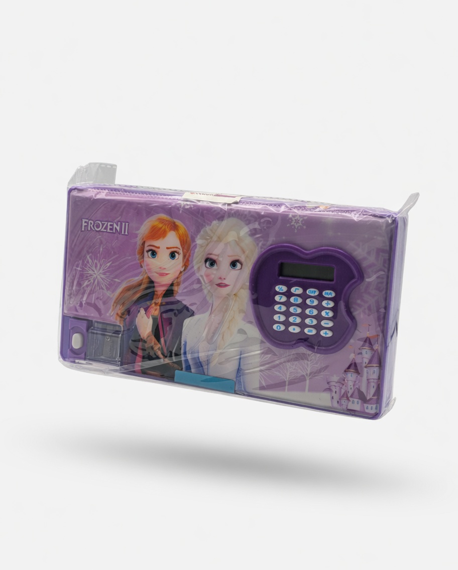 Trousse Rigide Double Compartiment Maxi avec Calculatrice
