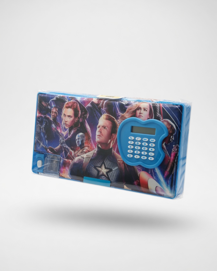 Trousse Rigide Double Compartiment Maxi avec Calculatrice