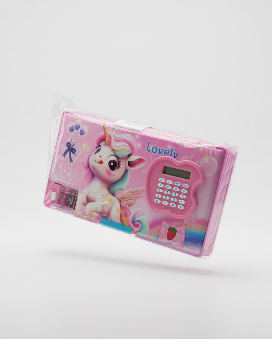 Trousse Rigide Double Compartiment Maxi avec Calculatrice