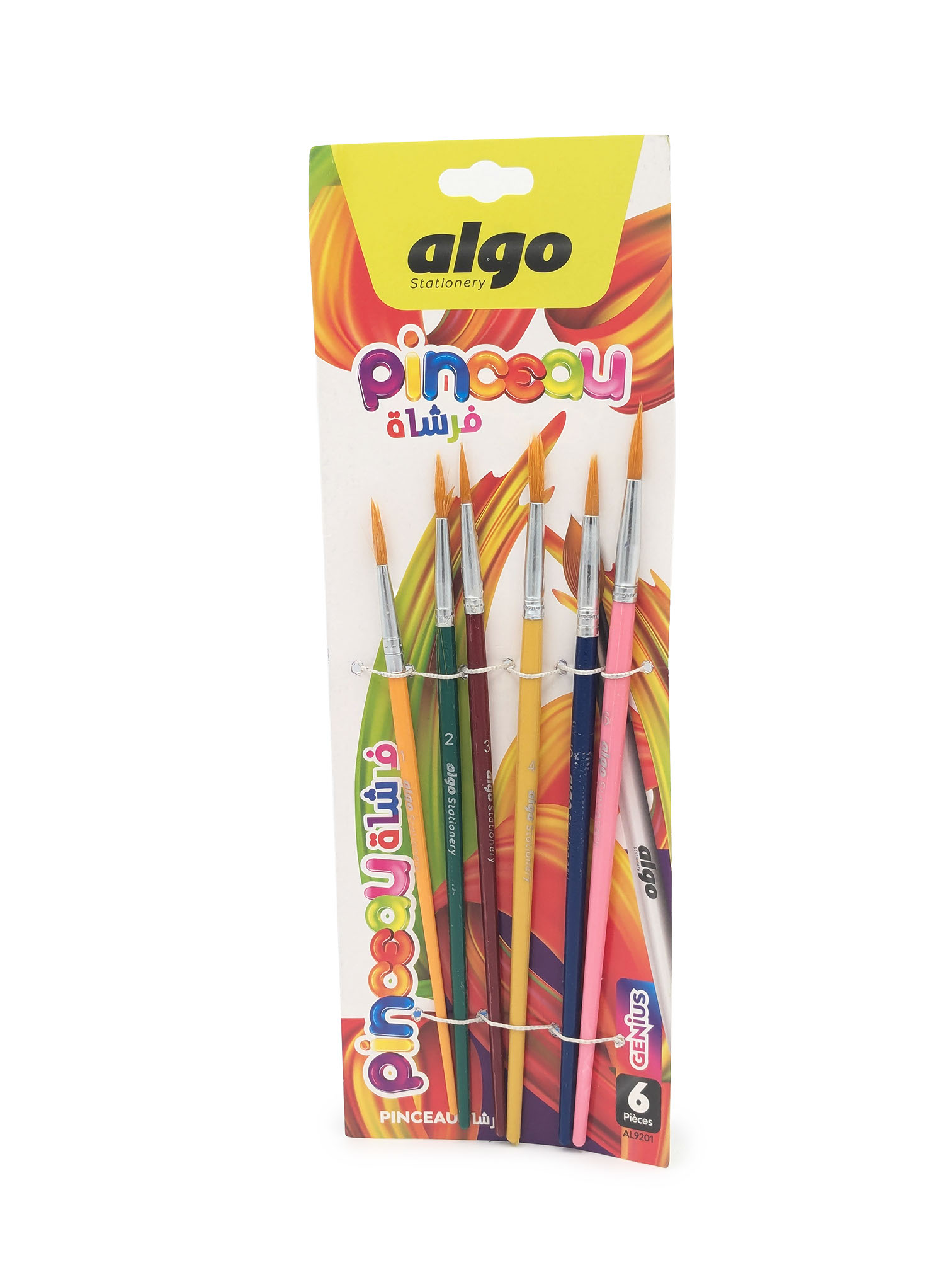 Assortiment de pinceaux ronds Algo Genius – 6 pièces