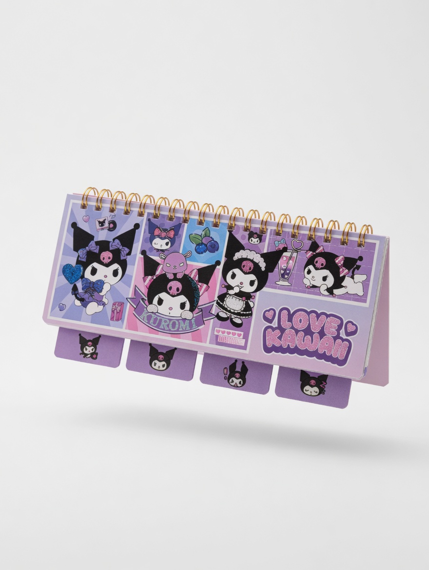 Mini carnets spirale - kawaii Kuromi & Stitch