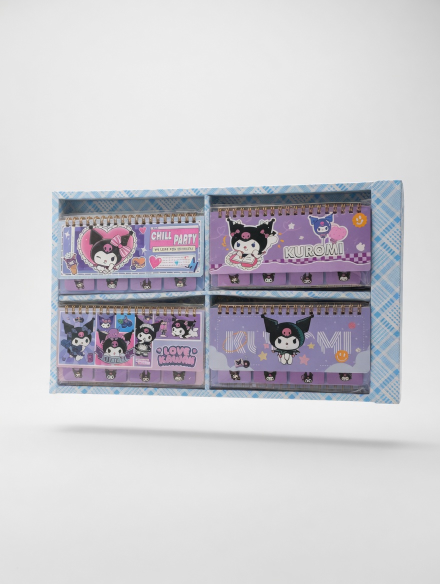 Mini carnets spirale - kawaii Kuromi & Stitch