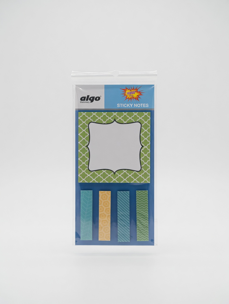Post It  Algo Sticky Notes Lot 5 pièces - Design Kawaii