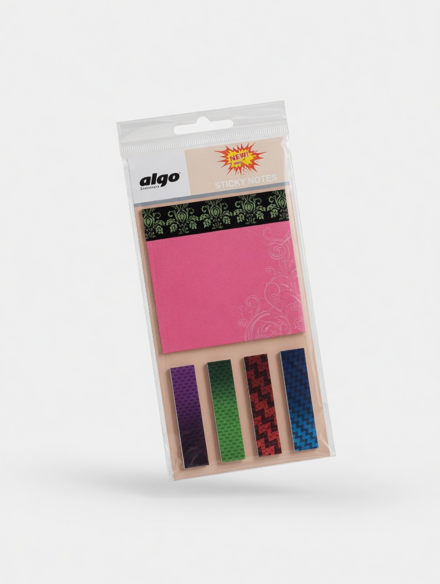 Post It  Algo Sticky Notes Lot 5 pièces - Design Kawaii