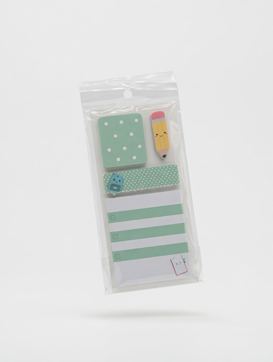 Post It  Algo Kawaii Crayon - Vert ou Violet