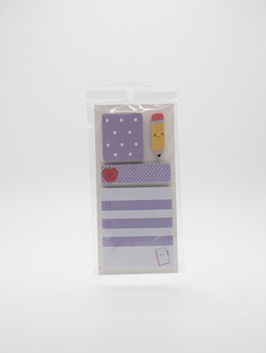 Post It  Algo Kawaii Crayon - Vert ou Violet