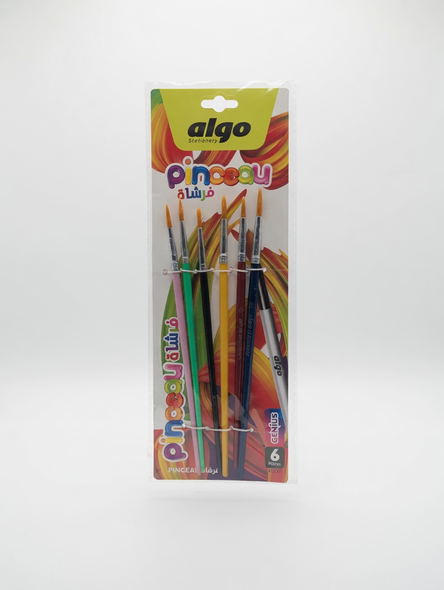 Assortiment de pinceaux ronds Algo Genius – 6 pièces