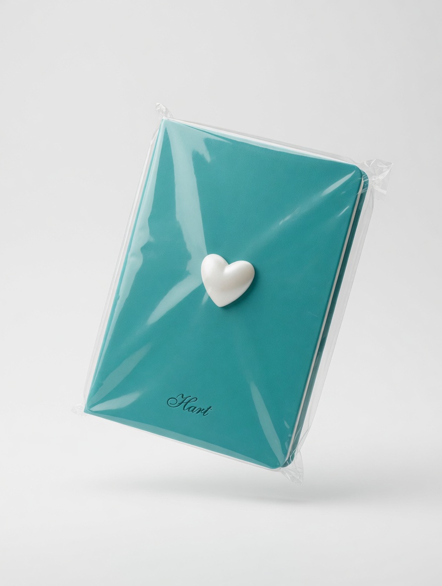 Carnet Hart Couleurs Pastel avec Cœur - 6 Coloris