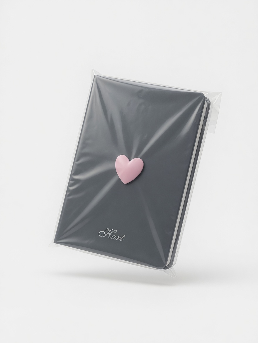 Carnet Hart Couleurs Pastel avec Cœur - 6 Coloris