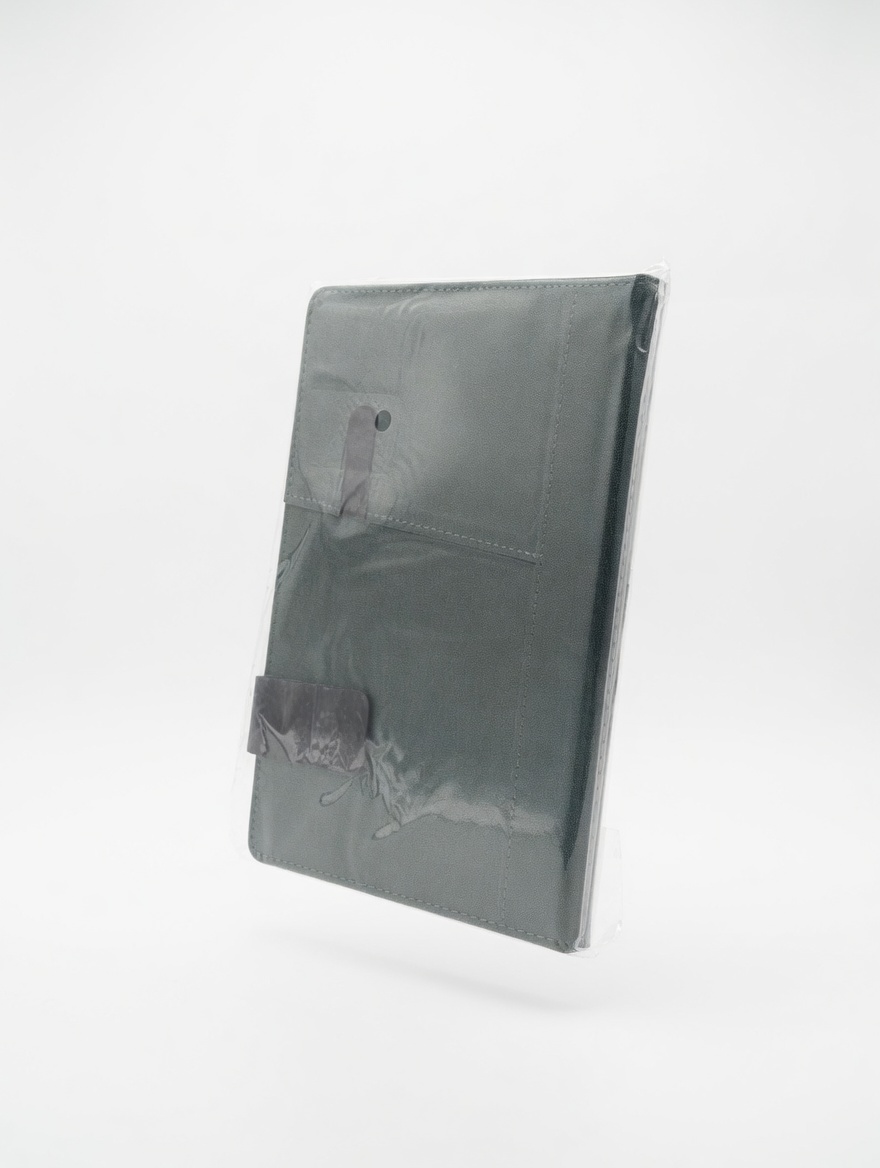 Carnet avec Poche + Élastique - Multi Couleurs (Rouge, Gris, Bleu, Violet)