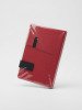 Carnet avec Poche + Élastique - Multi Couleurs (Rouge, Gris, Bleu, Violet)
