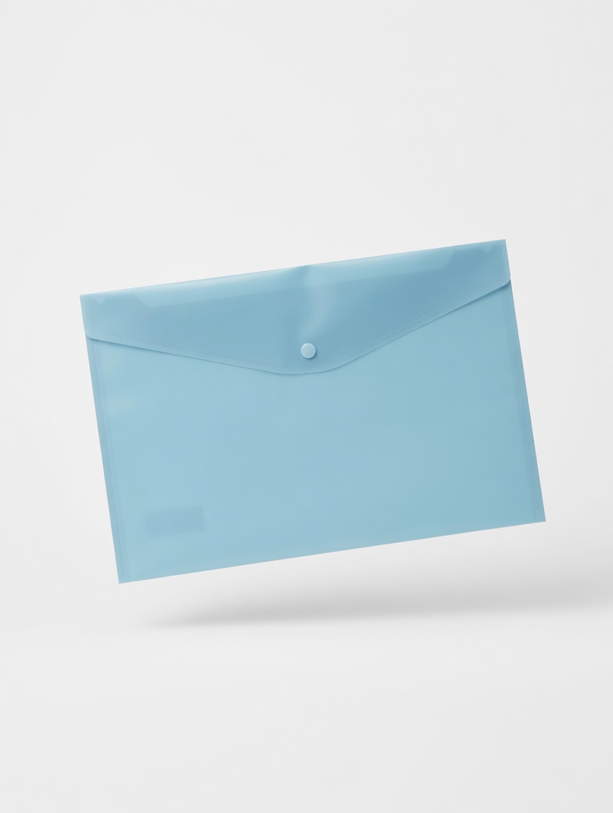 Pochette Documentaire Translucide avec Bouton