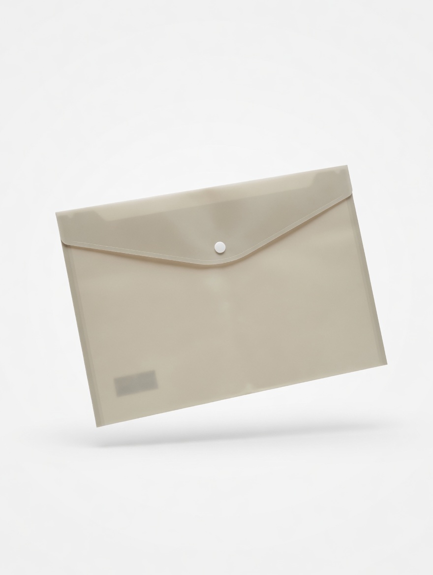 Pochette Documentaire Translucide avec Bouton