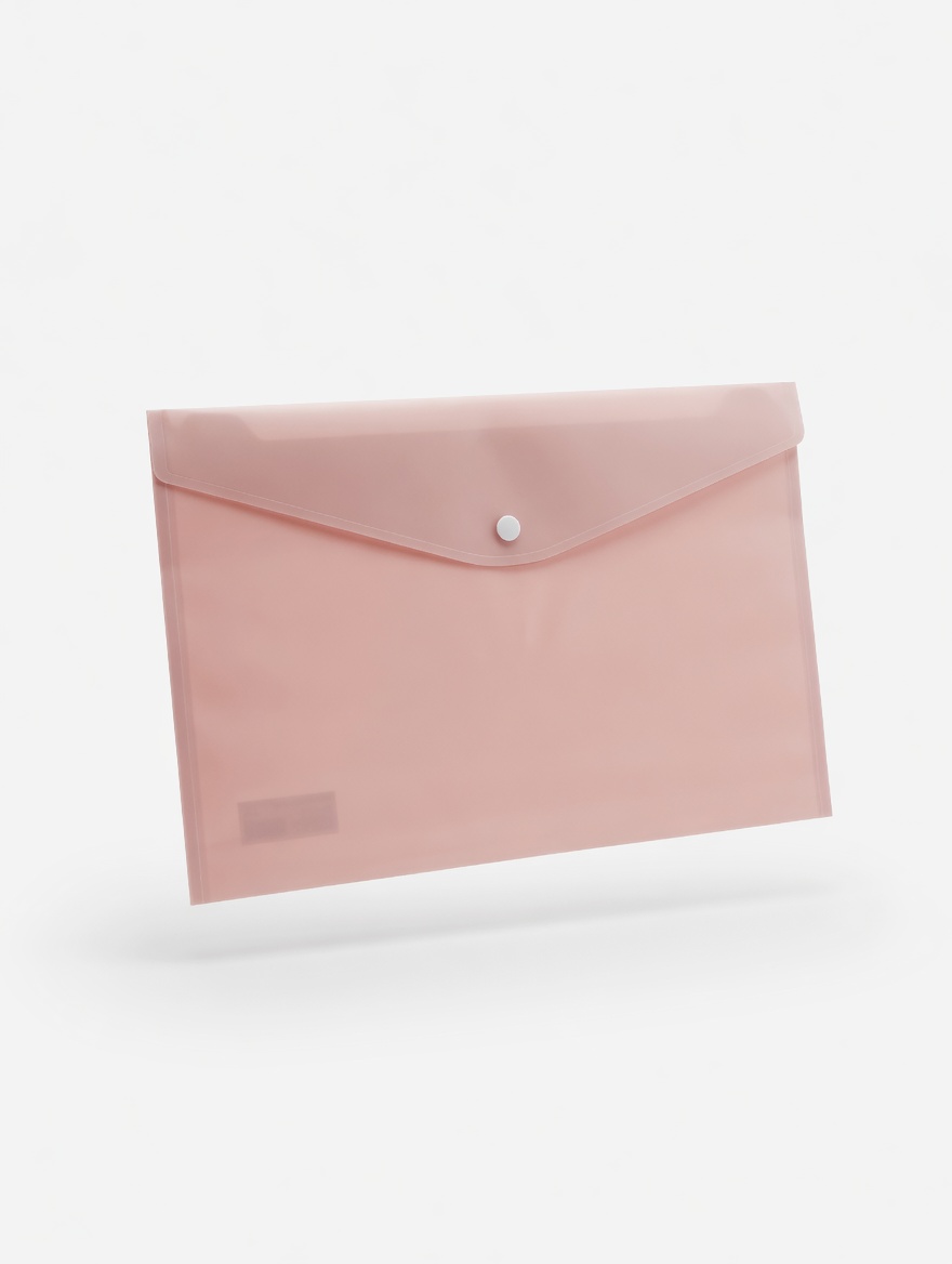 Pochette Documentaire Translucide avec Bouton