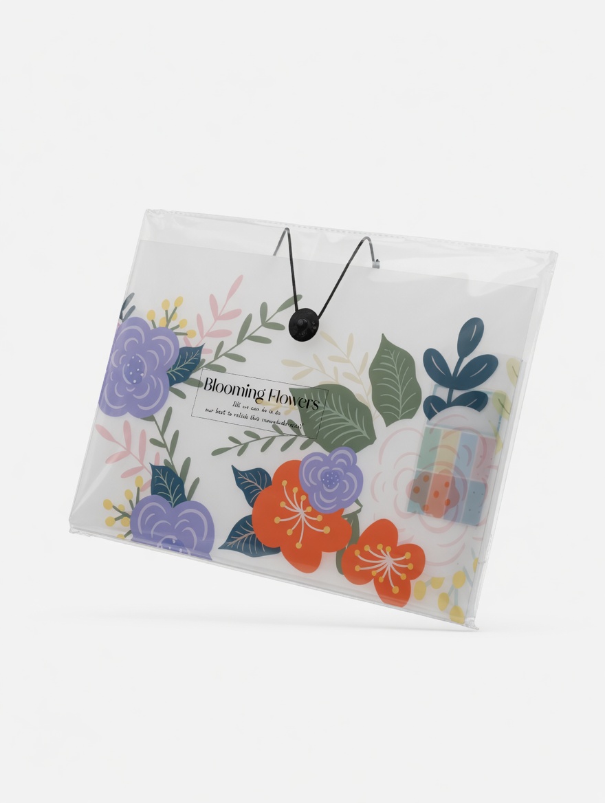 Pochette Blooming Flowers avec Anse - Motifs Floraux
