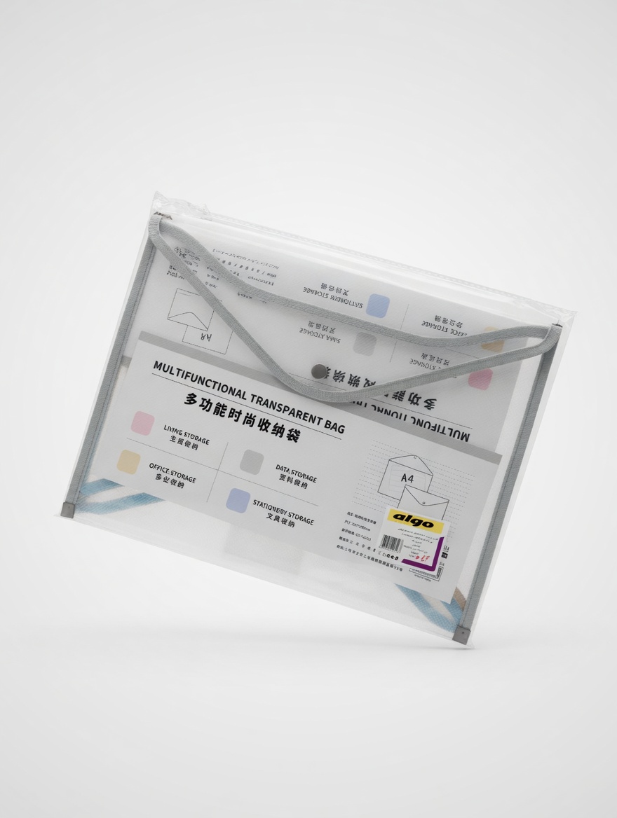 Pochette Multifonction Transparente Algo A4 - Rangement