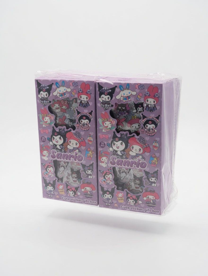 Boîte Stickers Labubu Stitch Sanrio 50 Pièces Kawaii