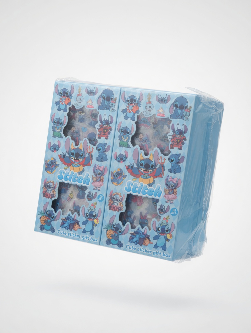 Boîte Stickers Labubu Stitch Sanrio 50 Pièces Kawaii
