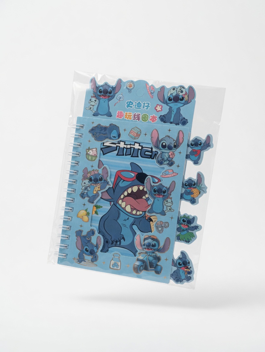 Carnet Spirale Kawaii Stickers My Melody Labubu Stitch